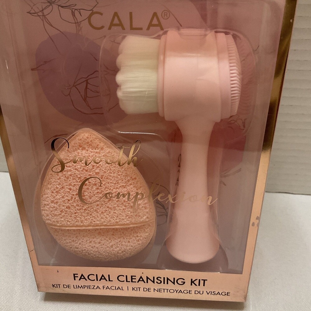 Cala Smooth Complexion Facial Cleansing Kit. Dual Action Facial Cleansing Brush - Picture 3 of 3